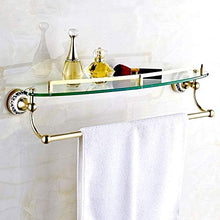 GDFEH Scaffale in Vetro Acciaio Inox Acciaio Inossidabile Specchio Anteriore Cornice Anteriore in Vetro Posaggio in Vetro Scaffale da Bagno Scaffale da Bagno Bagno Bagno Bagno