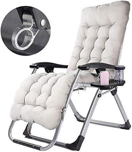 FAGavin. Sedie del Patio Oversize Reclinabili con Cuscini for Heavy Persone, Sdraio da gravità Zero Sedia for Esterno di Campeggio di Viaggio Sedie Portatili, Supporto 200Kg