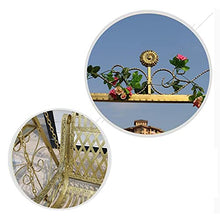 HLZY Grande aliante all'aperto con Supporto, Sedie a Battente all'aperto per Adulti, Gold Princess Swing Bed Garden Swing Outdoor Swing Seden Banco