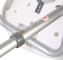 Sgabello da bagno Resistente antiscivolo Comfort Schienale regolabile in lega di alluminio Sgabello da bagno anziano/portatori di handicappato/in gravidanza Sgabello da bagno Sedia max.136kg.
