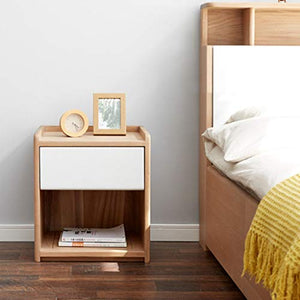 Comò e cassettiere Comodino comodino in legno massello armadietto per bambini mobili per camera da letto studio armadietto corto un cassetto Camera da letto ( Color : Wood color , Size : 40*35*45cm )