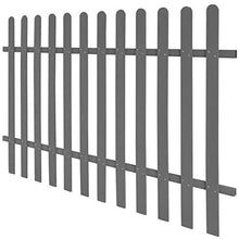 honglianghongshang Recinzione da Giardino in WPC 200x120 cm Grigia Articoli di ferramenta Barriere e recinzioni Picchetti per recinzioni