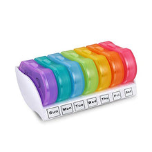 DLMSDG Portapillole 7 Giorni, Organizer Pillole Settimanale, Dispenser per Pillole Portatile, sigillato, Impermeabile, è Piccolo e Perfettamente Adatto per i Viaggi, 2 pz