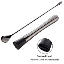 Wenzhihua Set di Miscelazione per Cocktail Black Placcato Boston Cocktail Shaker Bar Set: Shaker Tin, Cocktail Strointer, Double Jigger,Strumento A Barre
