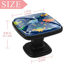 Cartoon dinosauro (2) 4 PCS Pomelli per Porta, Pomolo per Mobile, Pomelli per Mobili con Viti, Maniglia per Armadietto, Pomelli per Porta, Pomelli per Cassetti per Porta, Armadio, Cassetto e Credenza