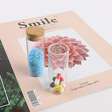 Bottiglie in vetro trasparente con tappo in sughero per arte, artigianato e altri piccoli progetti., 40ml/1.35oz