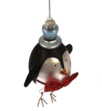 GG Gisela Graham Painted Glass Boy Penguin Christmas Tree Decoration (15cm)