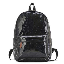 SUPYINI Zaino olografico da donna, zaino geometrico, borsa a tracolla riflettente flash, zaino alla moda con borsa laser unisex