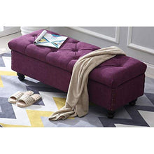 LXESWM Pouf Panca Ottomana Stoccaggio Ottomano con Flipping Coperchio Scarpe Banco Poggiapiedi Pieghevole Bagagli Petto di Archiviazione Pouffe Storage Box Bed Fine Sgabello Divano Sgabello