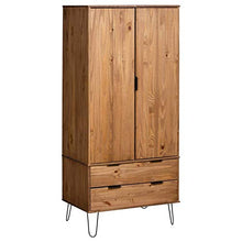 Tidyard Armadio Armadietto con 2 Cassetti e 1 Ampio Scomparto per Camera da Letto Salotto Salone Ingresso 76,5 x 53 x 196 cm