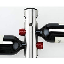 NYKK Portabottiglie da Tavolo Cremagliera del Vino a Parete in Acciaio Inox Rack di Vino Creativo Bottiglia Decorativa 43x5cm Portabottiglie e armadietti da Cucina (Dimensione : B)