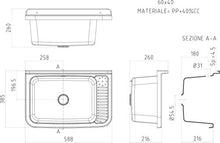 LAVABO LAVANDINO RESINA ANTIURTO ESTERNO LAVATOIO BAGNO nuovo casa FRA 416135