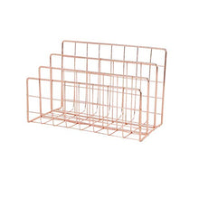 Organizzatore da scrivania, ferro da stiro, scrivania per riviste, organizer in metallo, porta giornali, organizer per trucchi, accessori da scrivania per ufficio, casa, scuola