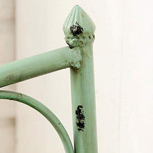 Panca da Giardino per Terrazza All'aperto Panchine del Parco Divertimenti, Panca in Ghisa e Legno Massello Resistente Intemperie con Braccioli Schienale, Panca 2 Posti Decoro Retrò in Ferro Battuto