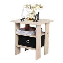 Comodino in legno, comodino, comodino, comodino, comodino con cassetto in tessuto non tessuto, libreria per soggiorno, camera da letto, soggiorno, comodino, ufficio o salotto