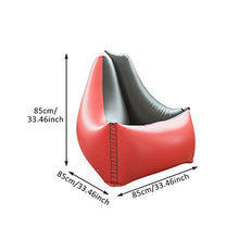 POHOVE - Divano gonfiabile pieghevole, in PVC, comodo divano gonfiabile, design ergonomico, per adulti e bambini