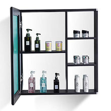 SXFYZCY Mobile pensile per Bagno in Alluminio a Specchio Mobile Bagno Nero con Specchio Mobile Bagno a Specchio con Contenitore