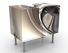 Apalis Design Vanity Lucido 60 x 55 x 35 cm, Piccolo, Largo 60 cm, Regolabile, lavandino, lavabo, Rubinetto per lavabo da Bagno, Armadio, unità di Base, Bagno, Narrow, Flat