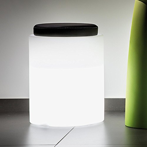 TEKCNOPLAST Comfy Round Bright Vaso Illuminato, Plastic, Multicolor, Ø 40 cm. -H 54 cm