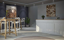 Kartell Masters Stool Sgabello, Tecnopolimero termoplastico Riciclato con Carica Minerale e Trattamento Soft-Touch, Bianco, H. 75