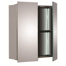Generic acciaio inossidabile Wall doppia porta bagno armadietto a specchio armadio<1&2931 * 1>