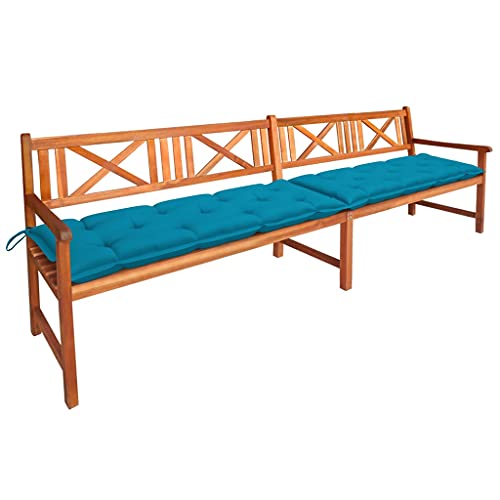 vidaXL Panca da Giardino con Cuscini 240 cm in Massello di Acacia