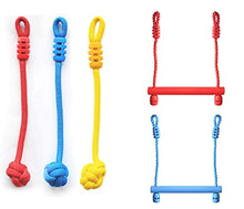 malyituk Corso di Arrampicata per Ragazzi, Corso di Arrampicata per Bambini, Kit Ninja Ring Rope Rope Ladder Climbing Cargo Network Ninjas Soldier Training Equipment Adulti e Bambini