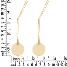 UPKOCH 50Pcs Etichette per Bottiglie di Vino Appese Rotonde Abbellimenti di Ritaglio in Legno Incompiuto Vuoto Bicchiere di Vino Creatore Pendente di Fascino Ornamenti Appesi per Fai da