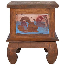 Tidyard Comodino in Legno Massello di Recupero con Cassetto,Comodino Camera da Letto Vintge con Cassetto,Comodino Cameretta con Cassetto,Comodino con Cassetto,Comodino Vintage Classico 45x35x40 cm