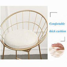 LIYIN-Sedie Sedia da Bar con Sgabello Alto Dorato, sgabelli da Bar per seggiolone per Colazione, Sedia da Pranzo Creativa per Cucina in Ferro battuto per la casa (Altezza Seduta: 65 cm / 75 cm)