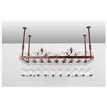 LWW Wine Rack, cremagliera di vetro di vino/a soffitto attaccatura del supporto di bottiglia del vino supporto del metallo ferro vetro vino Holder alta Cup/Altezza regolabile Rack Wine Glass,80 *
