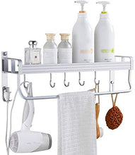 AINIYF Bagno Bagno Doccia Mensola Organizzatore Parete Punch-Free Alluminio dello Spazio 2 Tiers Torre Rack, 3 Formati (Dimensioni: 40x13x18cm)