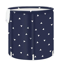 AXIANQI Vasca Portatile per Adulti a Triangolo Nero Vasca Portatile da 65 cm x 70 cm A C