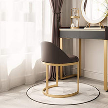 Vanity Chair Vanity Sgabello trucco schienale della poltrona moderna trucco Sgabello Camera Dressing Table sedia di modo creativo Bar Dressing Sgabello ( Color : Brown , Size : 44*47*61cm )