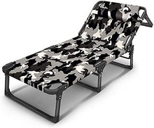 Lettino pieghevole per divano letto, reclinabile, per adulti, campeggio, spiaggia, lettino, lettino, lettino, lettino, per viaggi, escursionismo, casa, relax (colore: A+cuscino)
