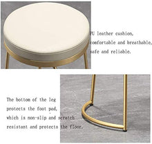 WZX Sgabelli da bancone da Cucina Sedia da Bar per casa Sgabello da Bar con Struttura in Metallo Sedile in PU Sedia da Colazione Seggiolone 45 cm / 46 cm / 47 cm Sedia Sgabello da Cucina Semplice