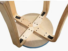 KANULAN Sgabelli Bar Semplice Moderna di Legno Solido Sgabello Creativo Colori Sgabello casa Curvo necessità di assemblare impilabile Moda Panca Tavolo da Pranzo Sgabello No (Color : Orange)