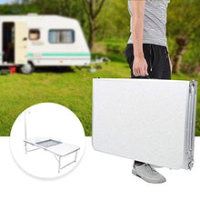 DAUERHAFT Forniture di mobili Leggere e convenienti Tavolo Pieghevole Portatile per Esterni, per parchi