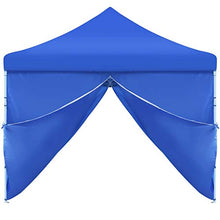 vidaXL Tenda Pieghevole Pop-Up 8 Pareti Laterali Blu Tendone Padiglione Bersò