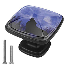 Lupo della notte 4 PCS Pomelli per Porta, Pomolo per Mobile, Pomelli per Mobili con Viti, Maniglia per Armadietto, Pomelli per Porta, Pomelli per Cassetti per Porta, Armadio, Cassetto e Credenza