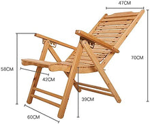CDFC Accogliente Sedia a Sdraio Beach Yard Piscina Piegatura Pieghevole Reclinabile Regolabile Chaise Chaise Sdraio in Legno Sedia Indoor o all'aperto Sedia Relax