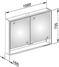 Keuco Royal Lumos Armadio a Specchio 14304, 2 Ante girevoli, a Parete, 1000mm - 14304171301