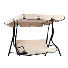 Copertura superiore ricambio tettuccio altalena - Copertura tettuccio di ricambio per altalena 2 posti / 3 posti - Copertura altalena per aliante per tenda da sole impermeabile (B, 190×132×15cm)