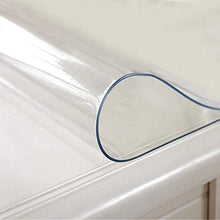 EUUHJK Tovaglia Trasparente Impermeabile in PVC Trasparente, per Tavolo da Cucina, Soggiorno (Color : Thickness-2.0mm, Size : 70 * 70cm)