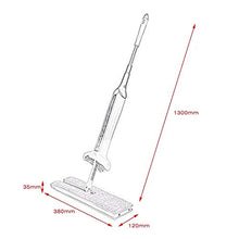 SSAYY Mop Mop Autoportante Bifacciale Piatto Telescopico Comodo Manico Mop Strumento di Pulizia del Pavimento per Cucina Soggiorno