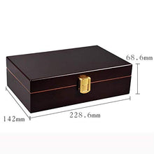TGhosts Cigar Humidor, Fatto a Mano Cigar Humidor Cigar Box Desktop Box Humidor con igrometro e umidificatore Front-Mount Chiusura di Blocco