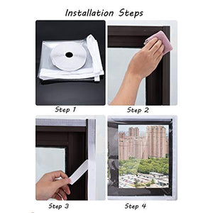 SHIJINHAO Film Plastico for Isolamento Finestre Pellicola per Vetri Isolante Trasparente, Telone in PVC Parabrezza Antipioggia Anti-Neve Mantieni Caldo Adesivi per Finestre in Plastica, 23 Misure