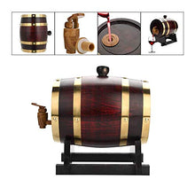 HWhome Decorazione di Mobili di Fascia Alta Barilotto di Legno di Botte di Rovere, Botte Legno for Whisky Tequila Rum Beer Wine, for Birra o conservare la Birra, Vino Bianco, Brandy