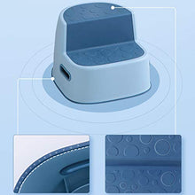Niduo Bear Nuovo Sgabello A Doppio Passo Sgabello da Bagno Bagno Sgabello per Toddlers, Plastic Step Sgabello Multifunzione BPA in Gomma Antiscivolo Gratuita,Rosa