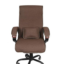 eewopjkj Cuscini per Sedia da Ufficio Cuscini Cuscino per Sedia Monopezzo Cuscino per Sedia a Dondolo Cuscino per seggiolino Auto da Ufficio Poltrona da Giardino Ufficio-Marrone-b 50x150cm (20x59 po